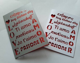 Mariage invitation modèle-enveloppe carte amour langues-fichier de coupe (SVG, DXF, ai, EPS, PDF, png, jpg), silhouette, Cricut, laser.