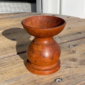 Antique Wood Pounce Pot Star Sander Prim Treenware Ink Calligraphy Americana
