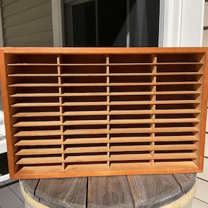 Napa Valley Box Company 48 Capacity Wood CD Nintendo Media Holder Storage Rack