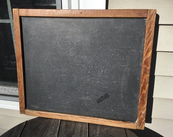Lot of 2 chalkboards 14"x24" cherry finished  *FREE Shipping 