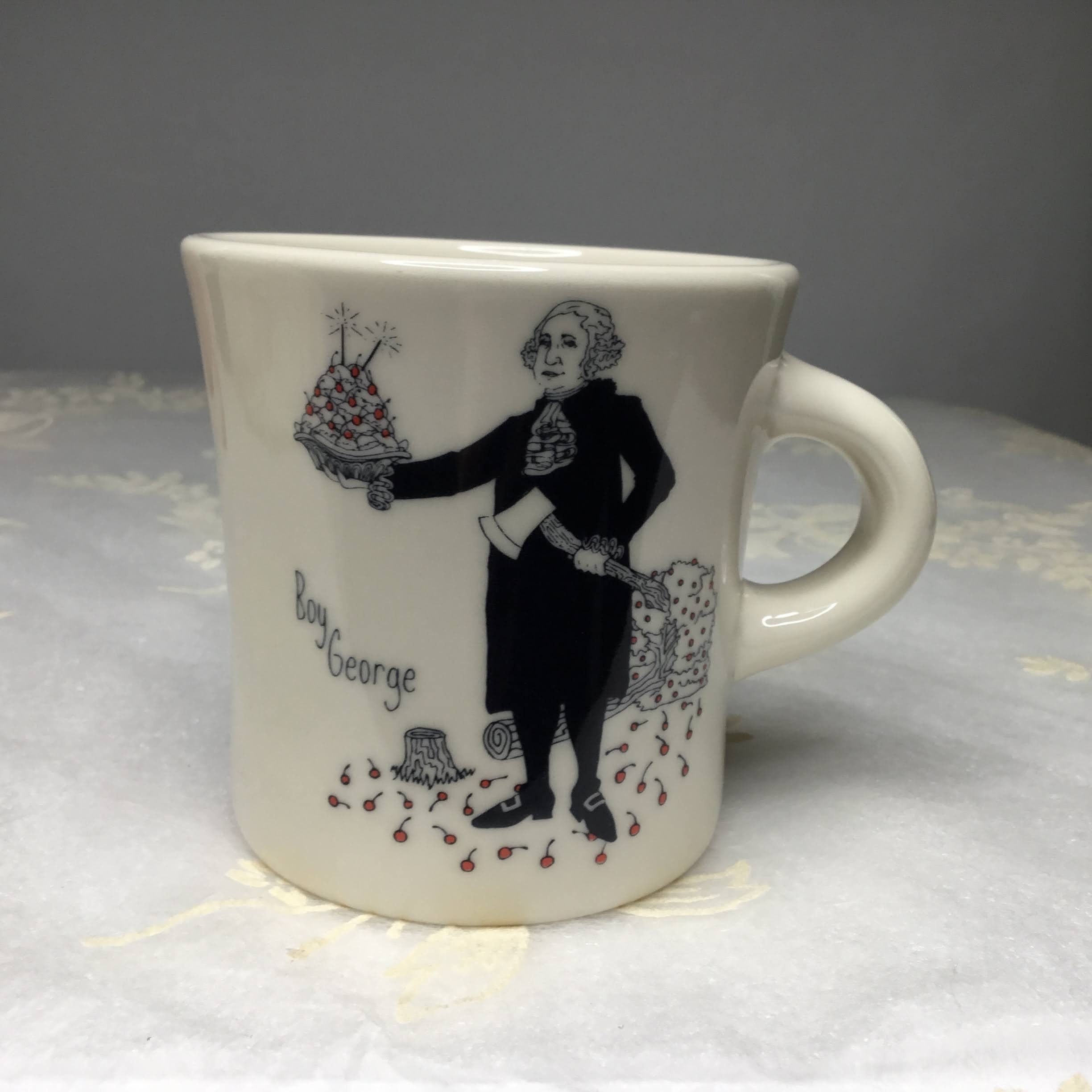 Fishs Eddy Homer Laughlin Boy George Mug by Taylor Quinn Fishs Eddy Homer Laughlin Boy George Mug by Taylor Quinn