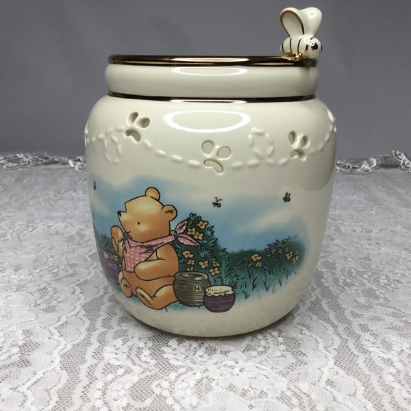 Vintage Lenox Winnie The Pooh The Honey Pot Votive Disney 2001