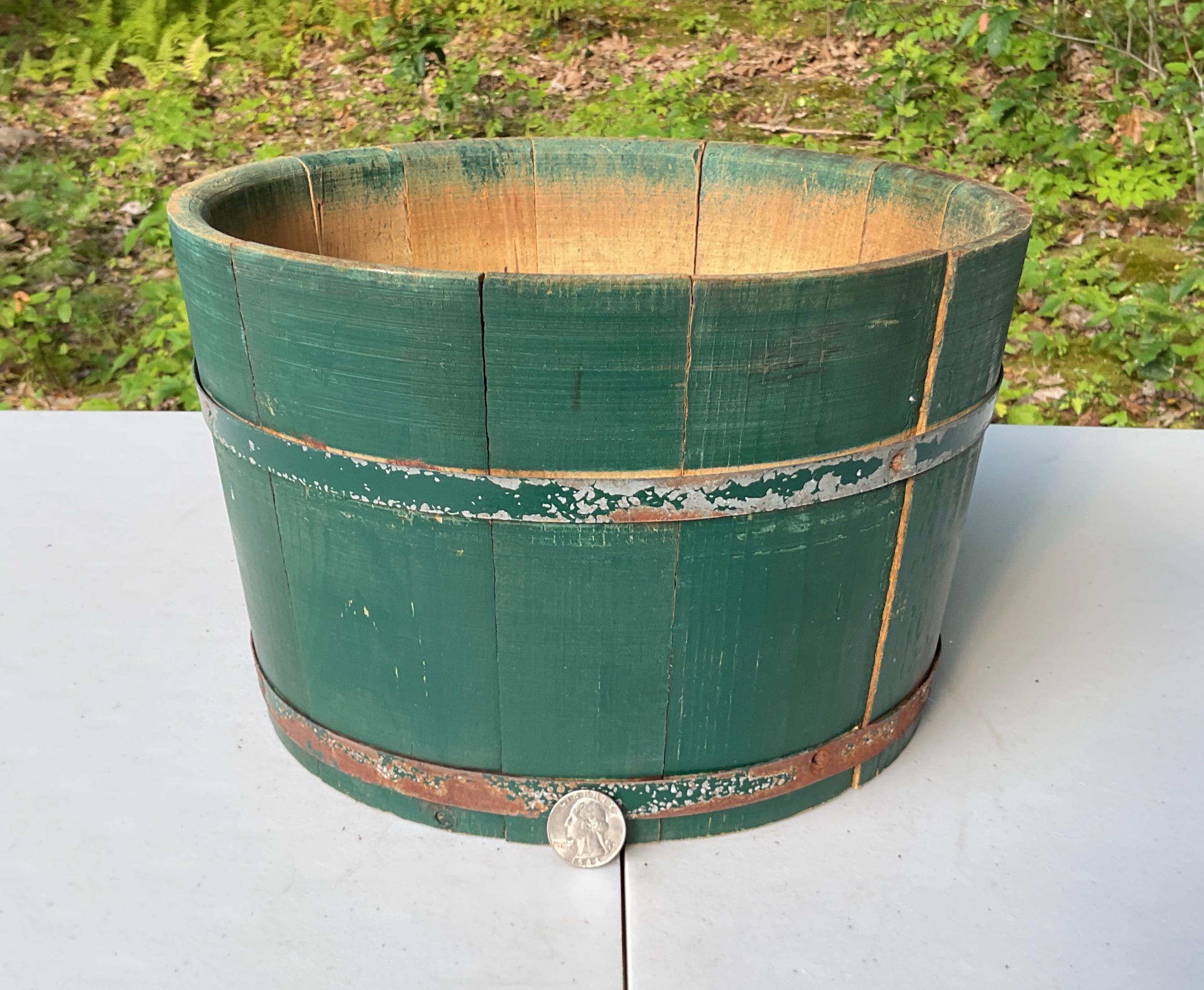アンティーク　水桶 Wooden Antique Water Buckets - Etsy