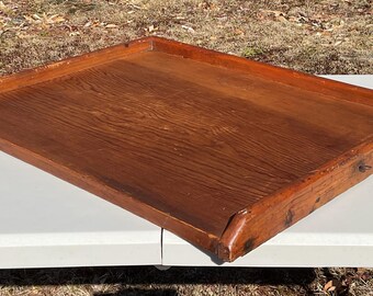 Vintage Prim Wooden Kitchen Stove Noodle Board Drawing Sketch Art Board 24.5&quot; L