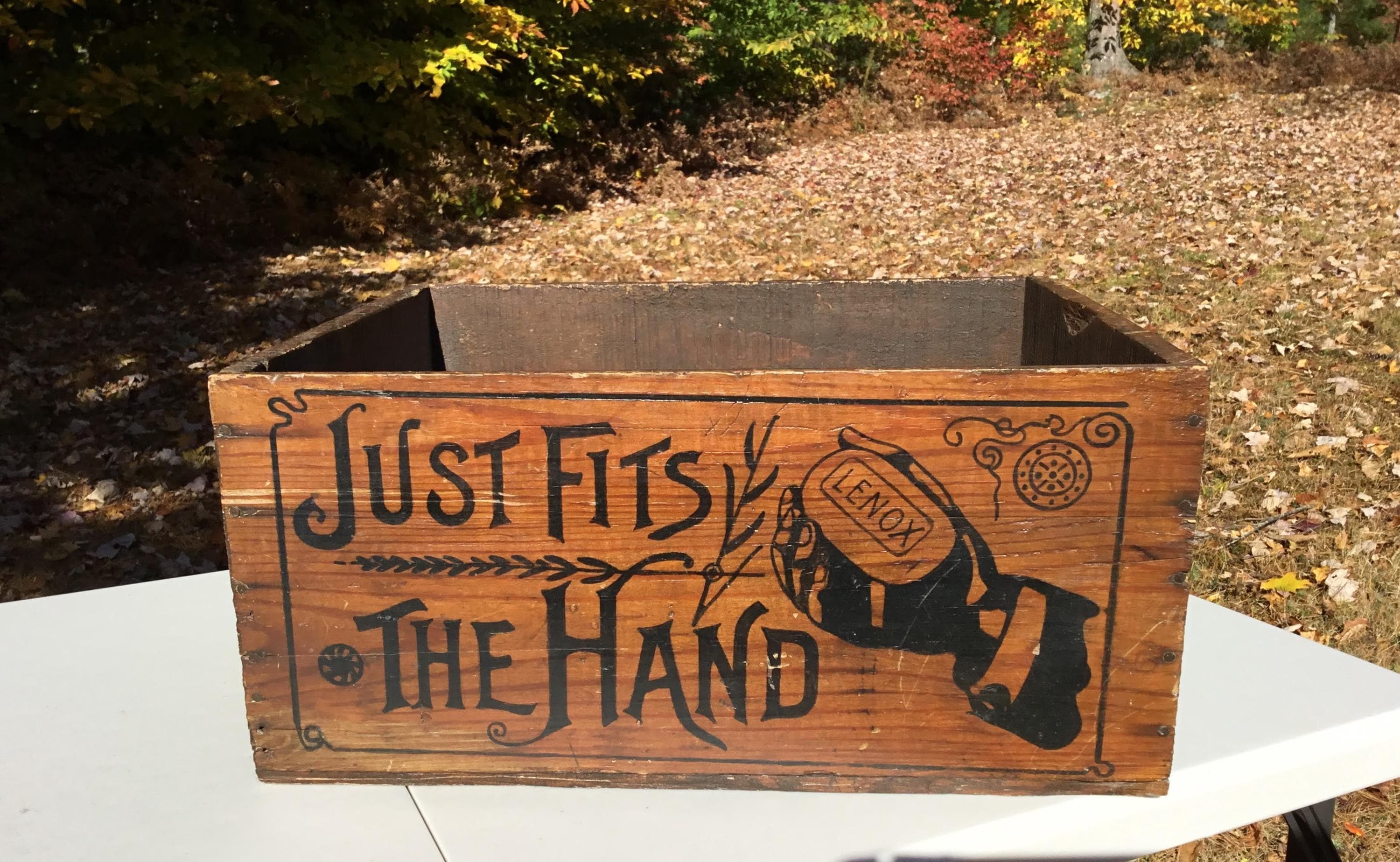 Antique Advertising Lenox Soap Procter & Gamble Wood Crate Ship