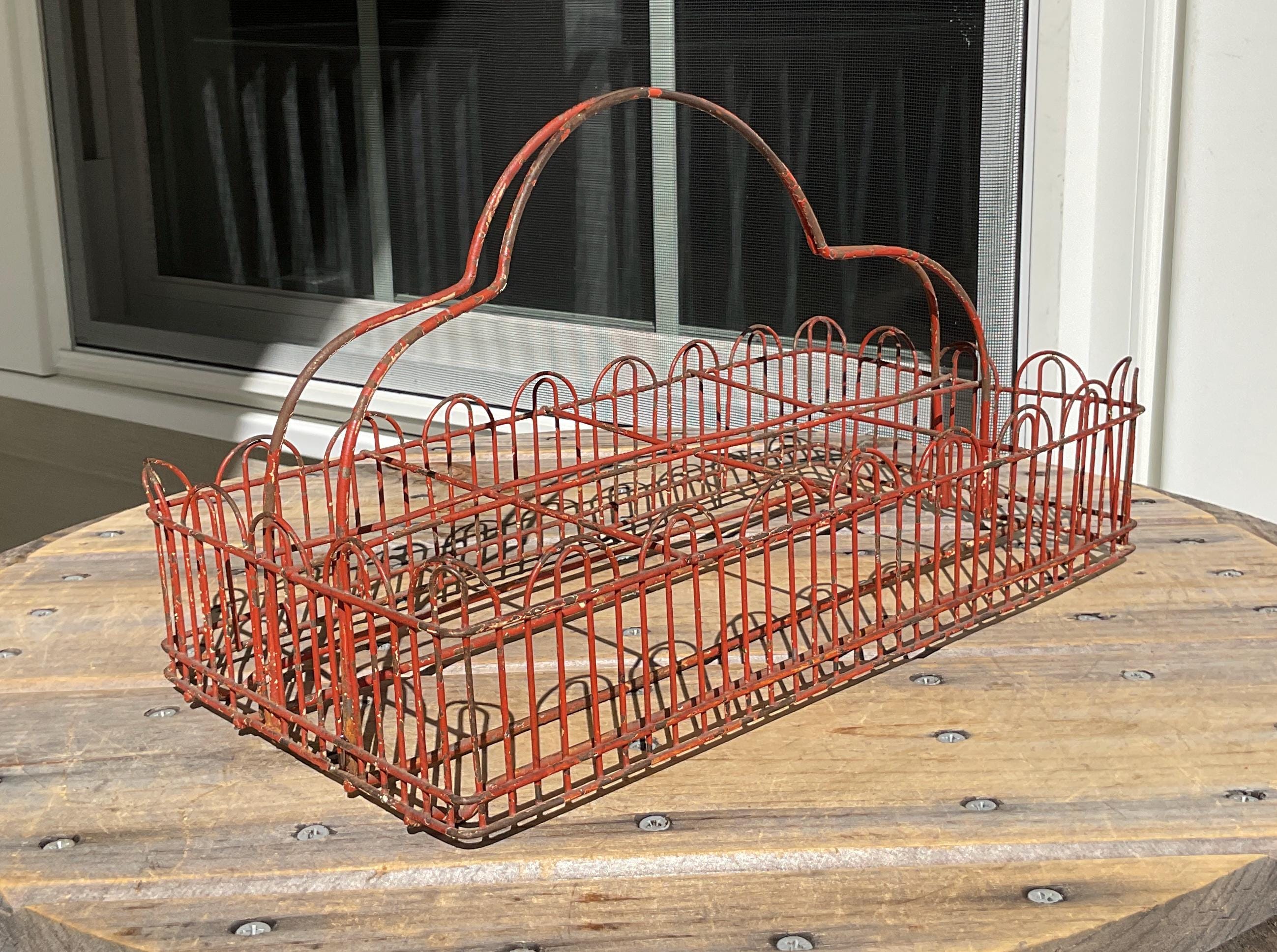 Vintage 6 Milk Bottle Carrier - Etsy