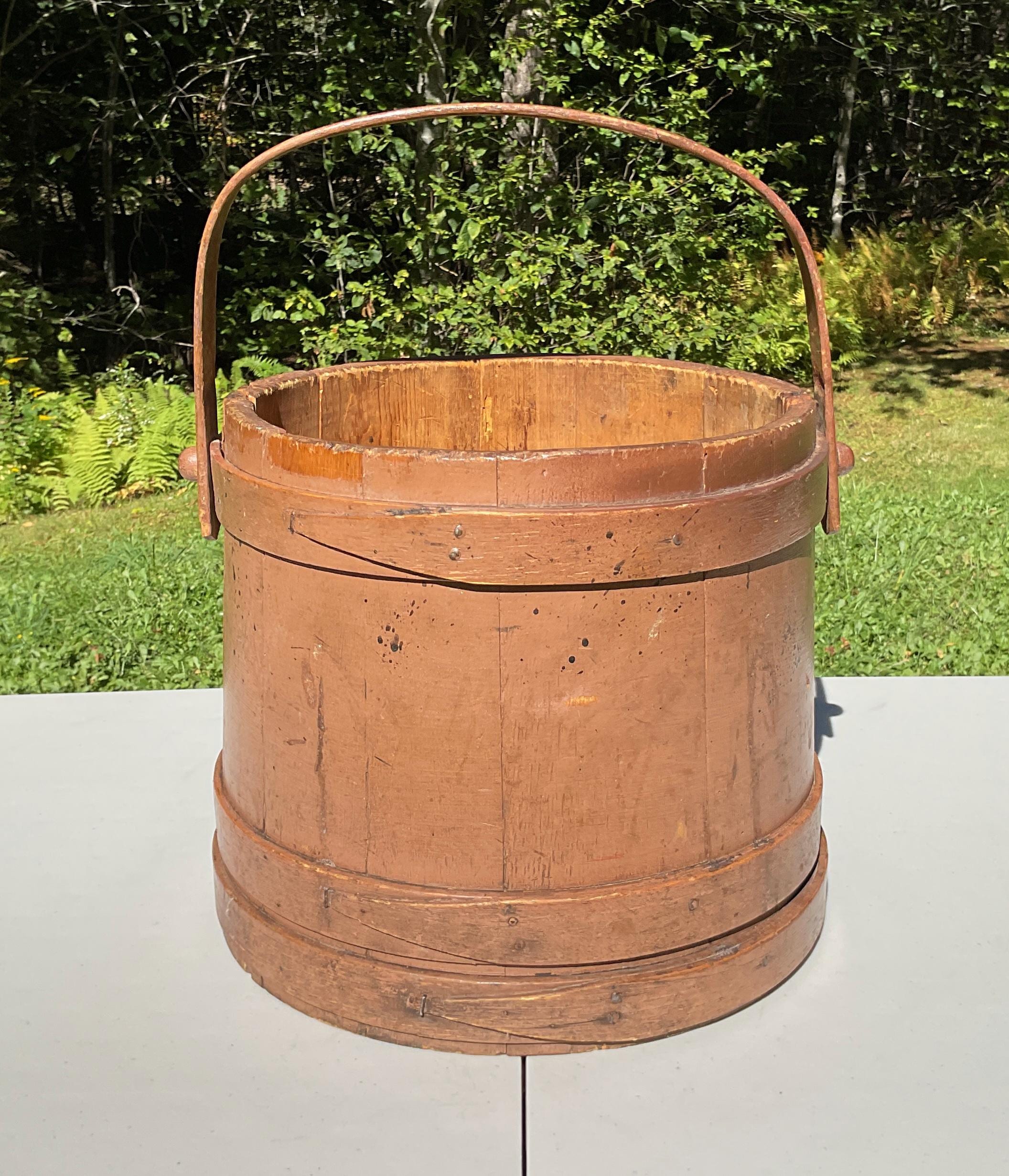 Old Primitive Wooden Buckets - Etsy