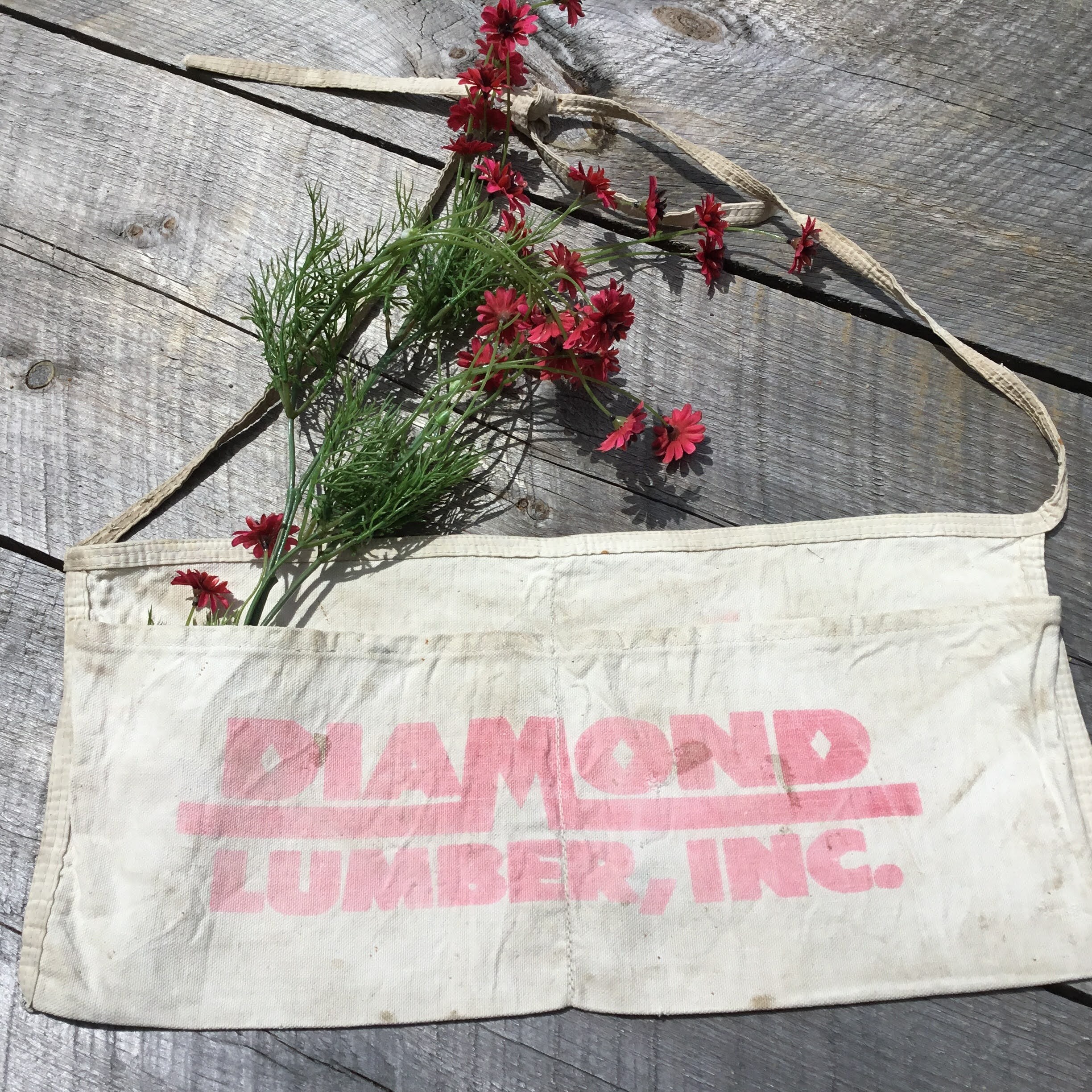 Vintage Advertising Diamond Lumber Inc. Carpenters Cloth Apron - Etsy