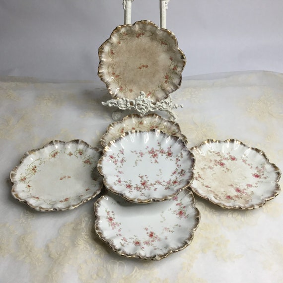 ヴィンテージ W. H. Tatler Decorating Co. ピンク フローラル 