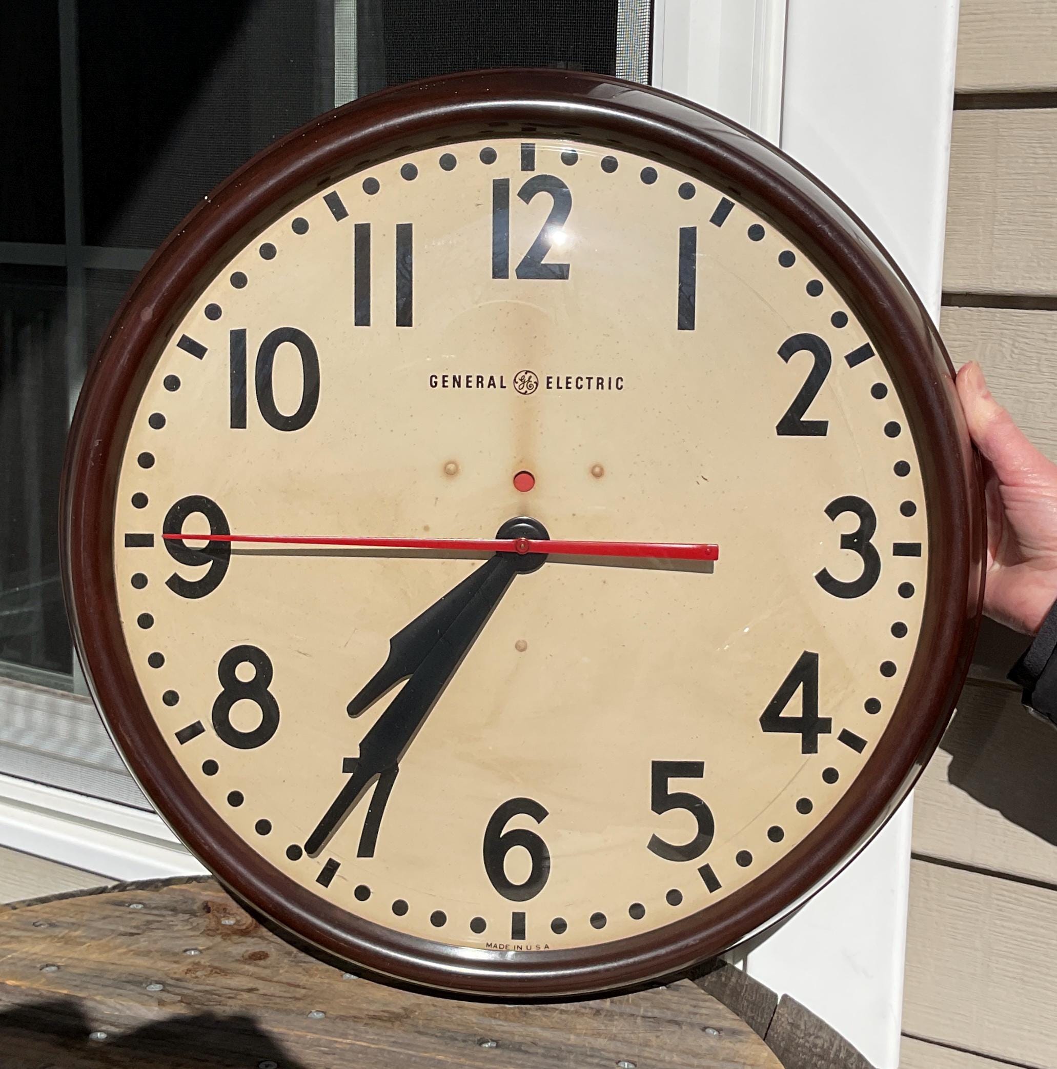 パリコレクション Red Ge Clock Etsy - アンティーク雑貨