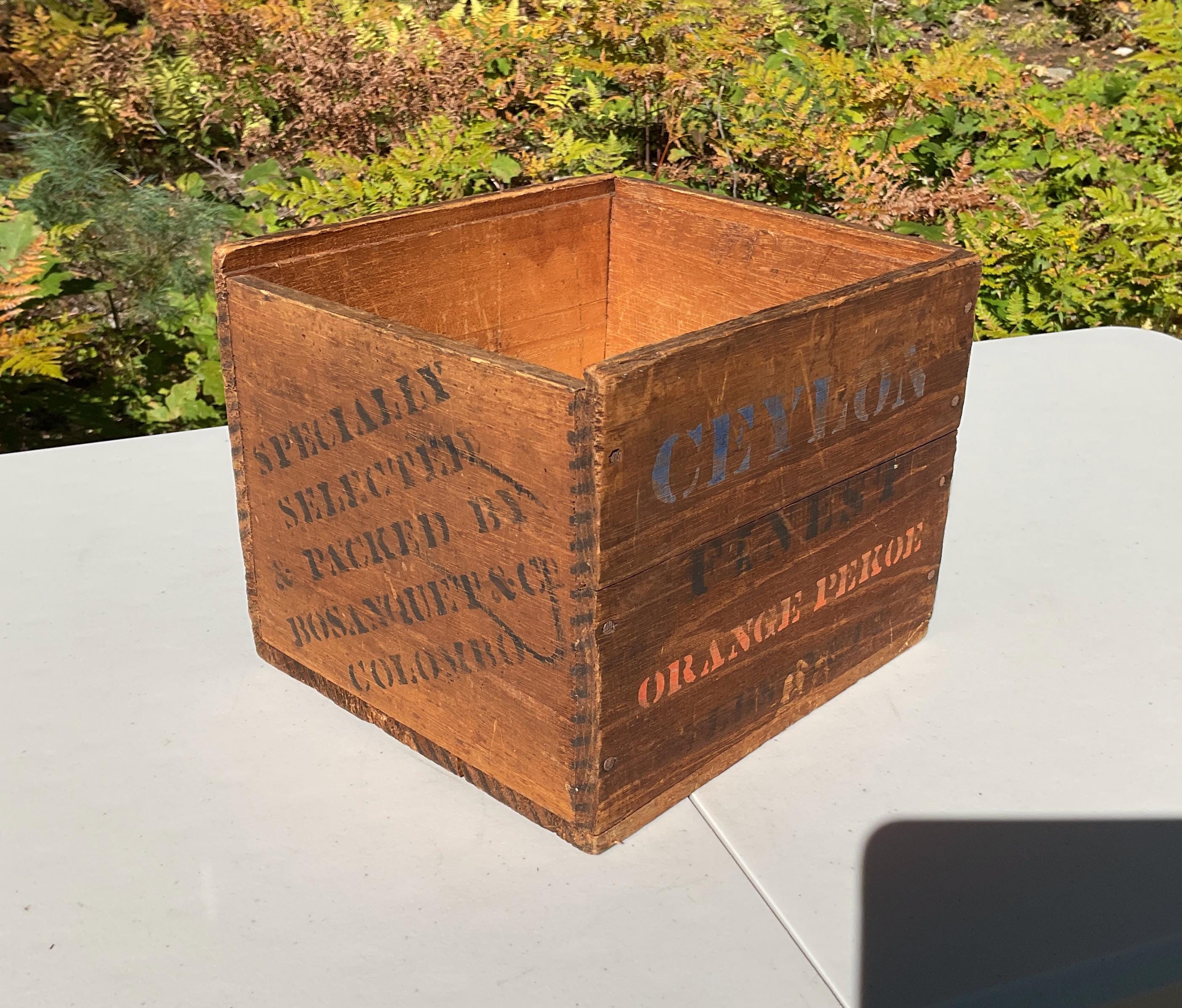 Antique Tea Crate - Etsy
