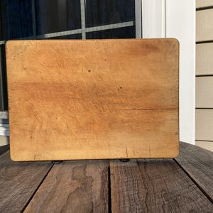 Vintage Prim Rectangular Wooden Cutting Chopping Board Country Farmhouse 14&quot; L