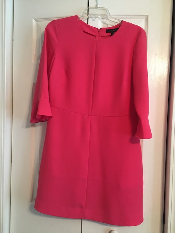 Peach Flared Sleeve dress