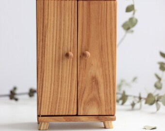 wooden doll closet