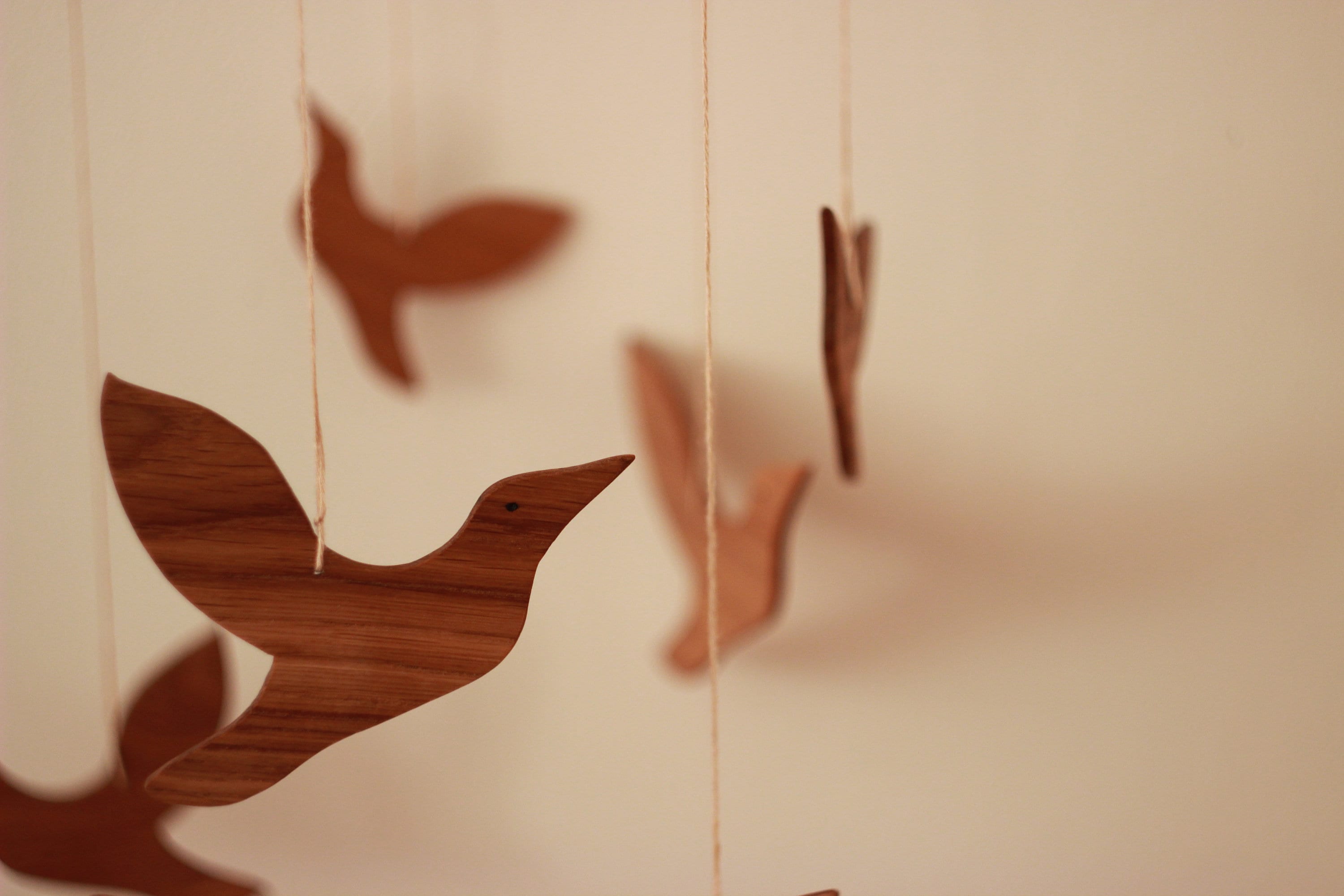 Wooden Crib Mobile Birds for Baby. Eco Friendly Toys. Baby Etsy
