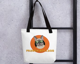 FRENCH BULLDOG TOTE Bag/Frenchie Tote Bag/Bulldog Mom/Funny Cute Tote Bag/Bull Dog Gift/Bulldog Lover/Frenchie Shopping Bag/French Bulldog
