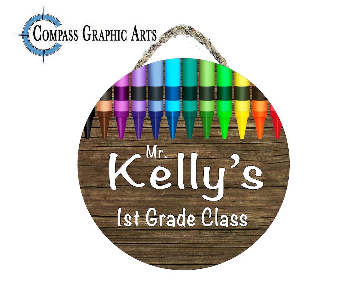 Custom Teacher Sign Personalized Name Classroom Wall | Etsy UK
