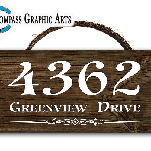 Address Sign Street House Address Custom Personalized Etsy
