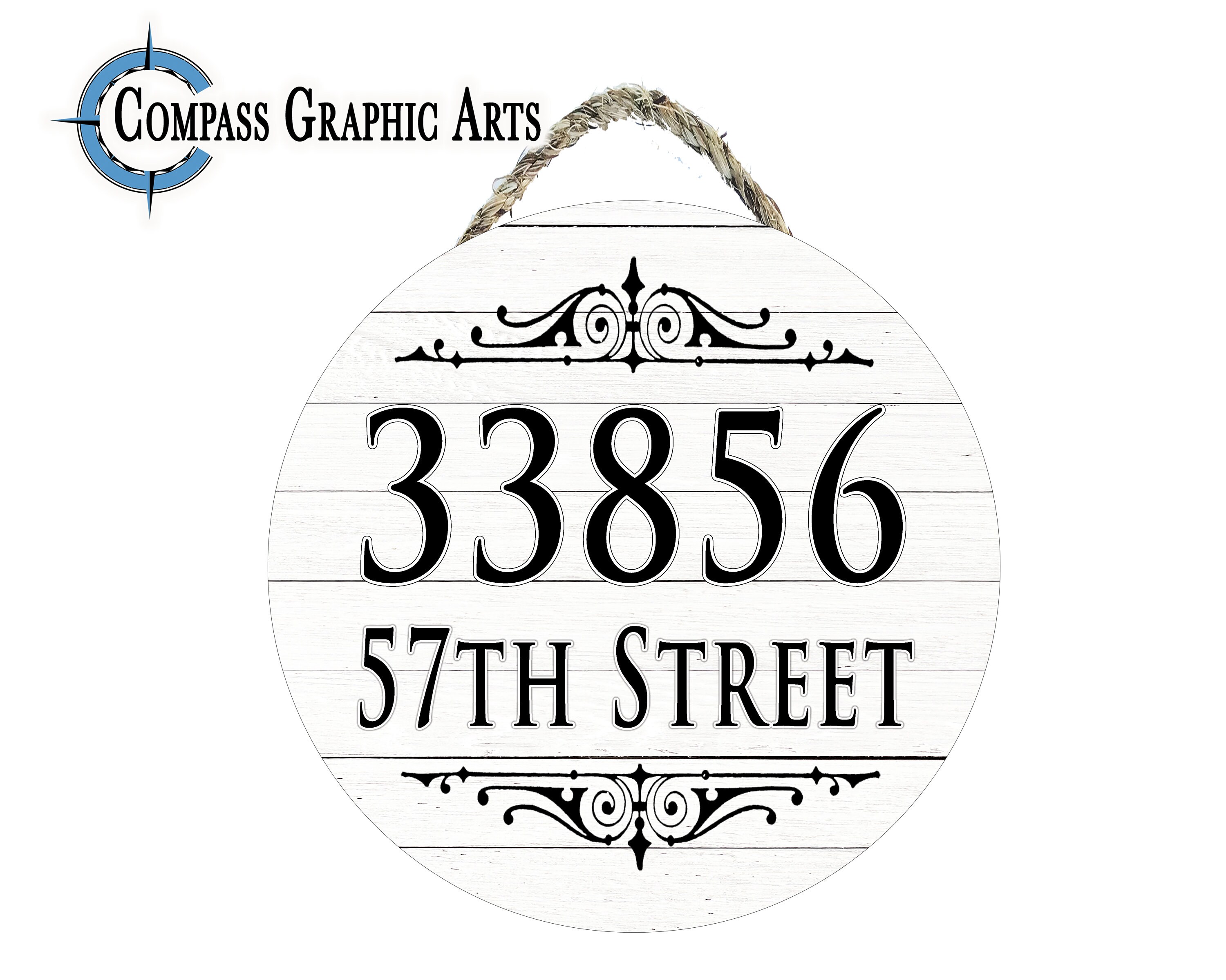 Street Address Sign Round Wood Sign Personalized Custom Etsy UK