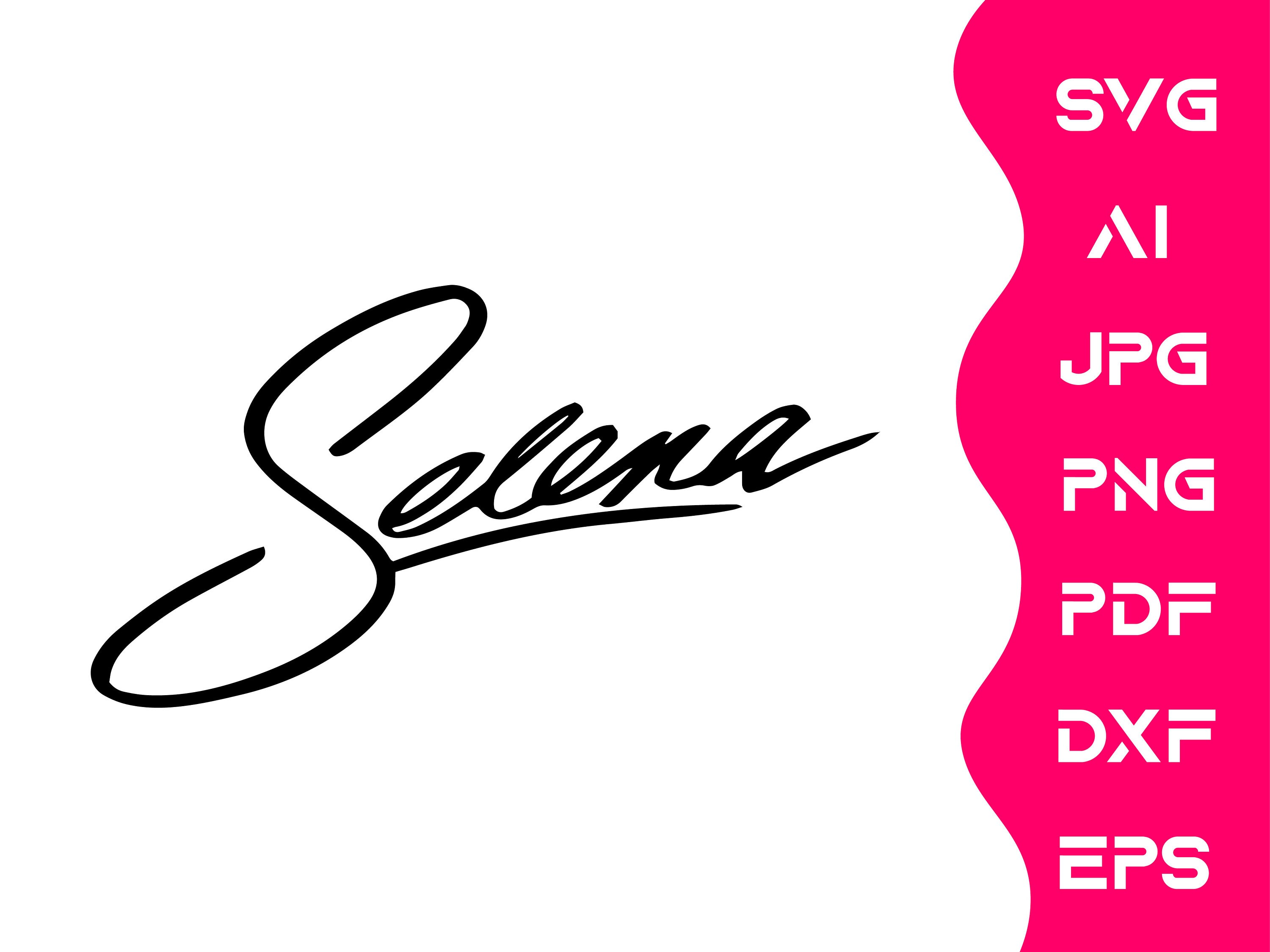 Selena Quintanilla LOGO vector Cricut Machine Etsy