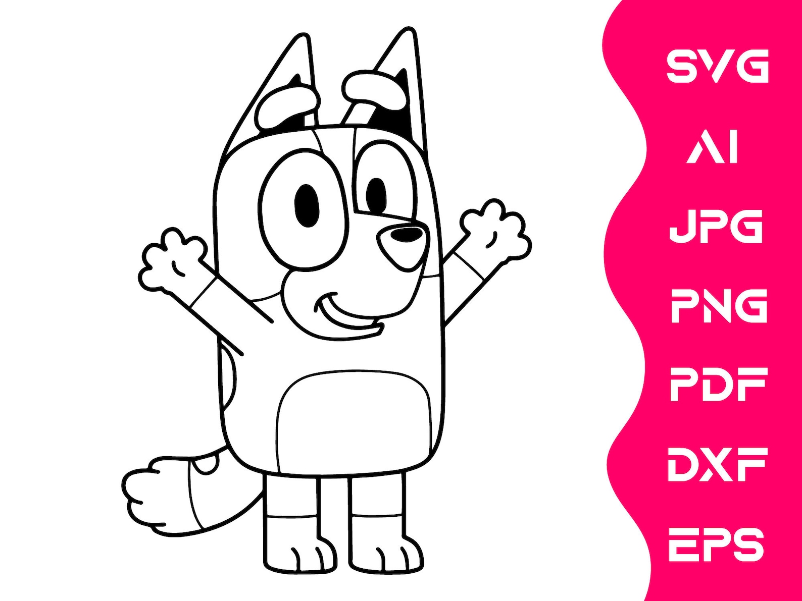 Bluey Svg Bundle Bluey Svg Png Dxf Bluey Heeler Svg Bluey Cutfile | The