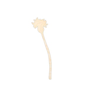 Unbemalte Holzblumen-Wildblume 8