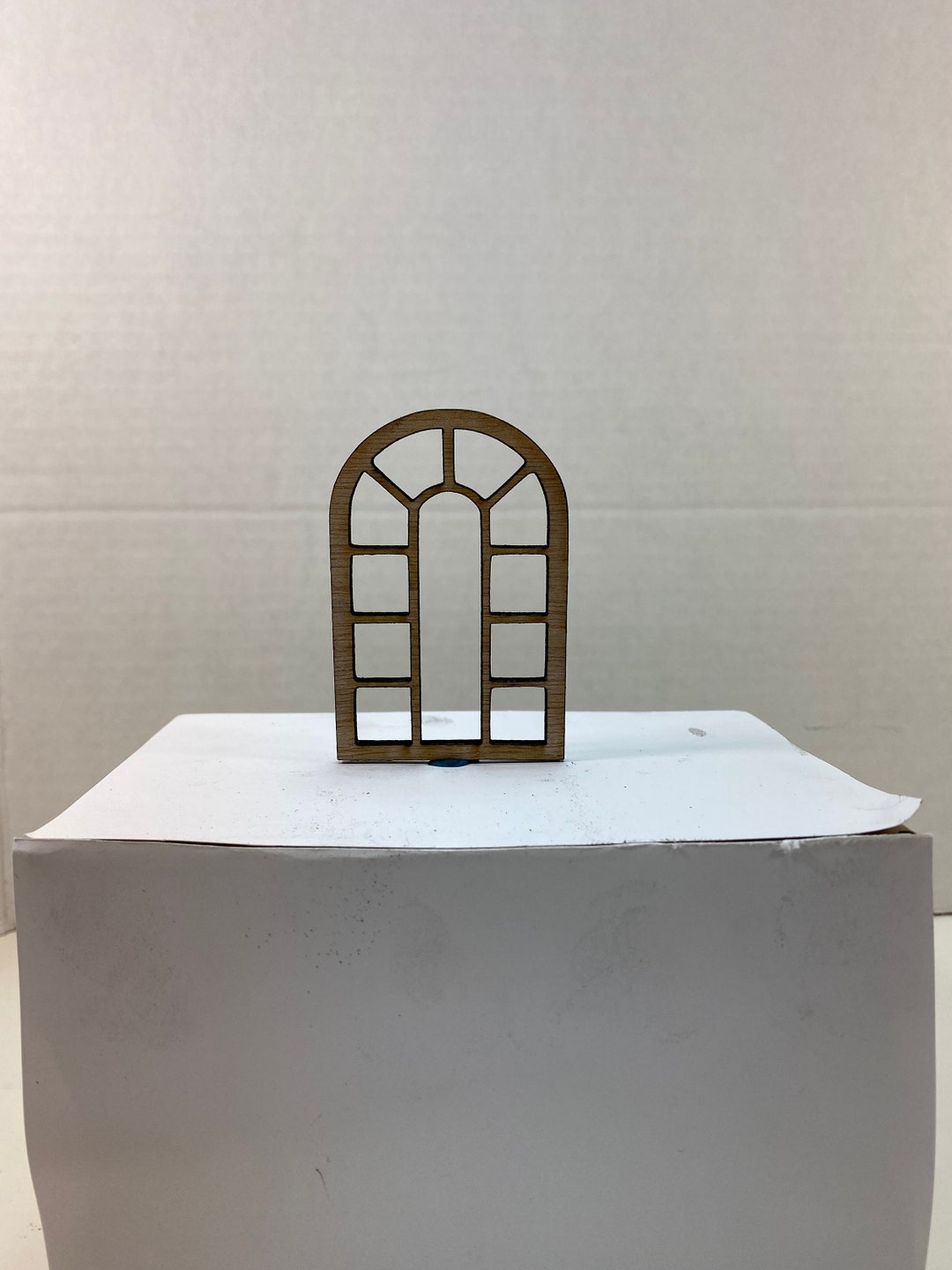 Miniature Rounded Top 1 Deco Window – Dollhouse, Diorama, Tabletop ...
