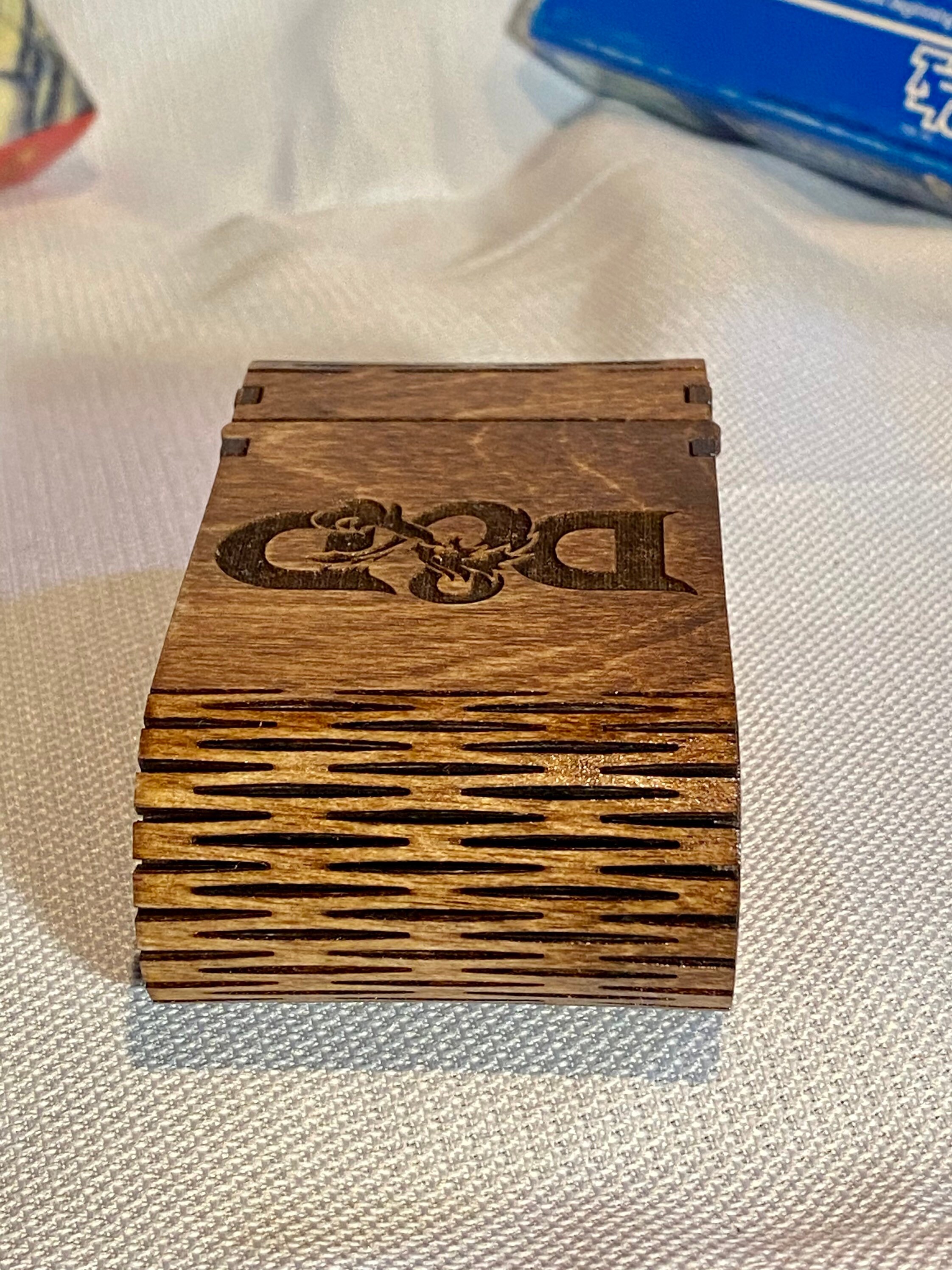 Laser Engraved/cut Wooden Dice Box Etsy