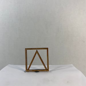 Dollhouse Miniature Window Insert/Panel Square Design H Deco Style