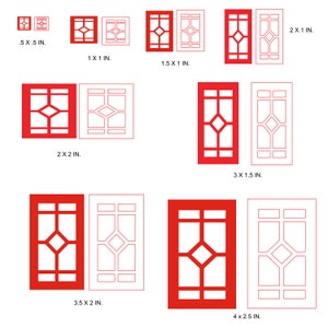 Fenêtre numérique rectangulaire design style D déco