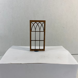 Miniature Window Insert/Panel Rectangular Design B Decorative Window for Dollhouse, Diorama, or Scrapbooking