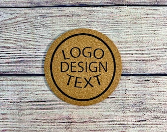 Sottobicchiere in sughero inciso personalizzato