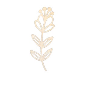 Unbemalte Holzblumen-Wildblume 15