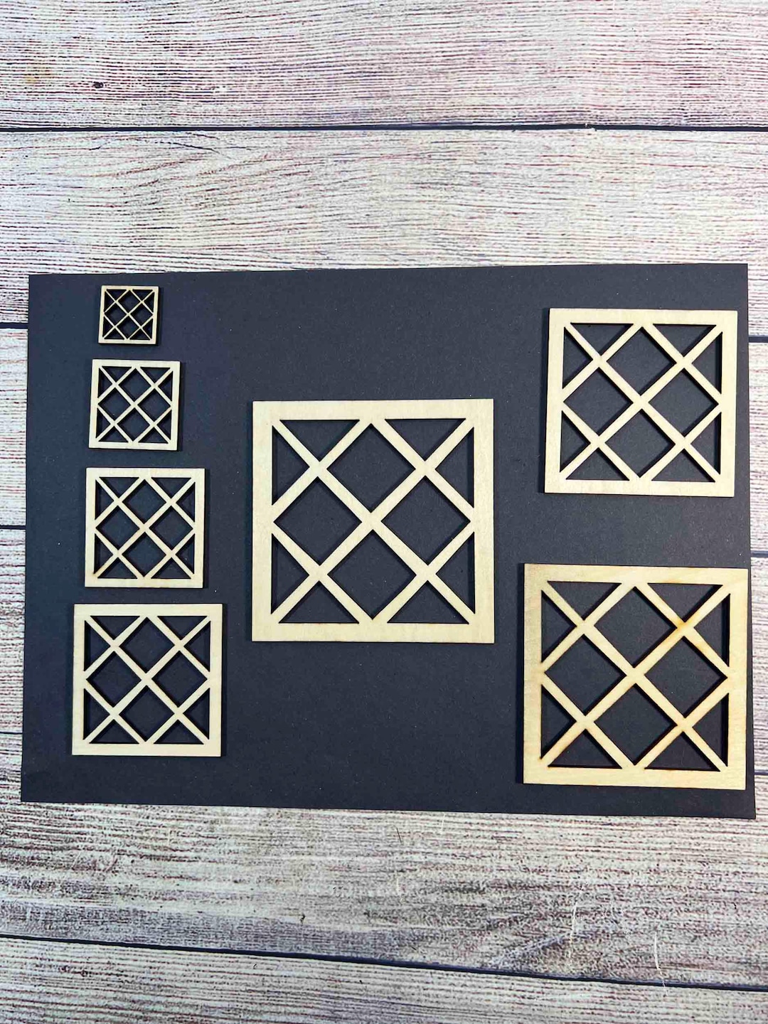 Miniature Square Window Insert/panel Lattice Style for Dollhouse ...