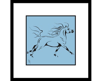 ARABIAN, Horse Illustration Framed