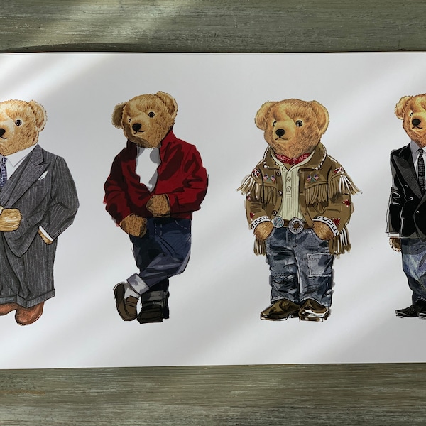 12x18 Polo Bear 100lb uncoated cover