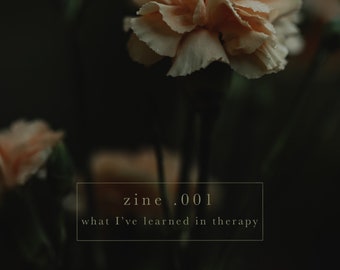 Mental Health Zine - What I've Learned in Therapy - Zine PDF