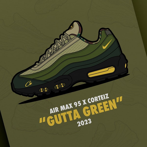 Air Max 95 x Corteiz 'Gutta Green' Imprimé