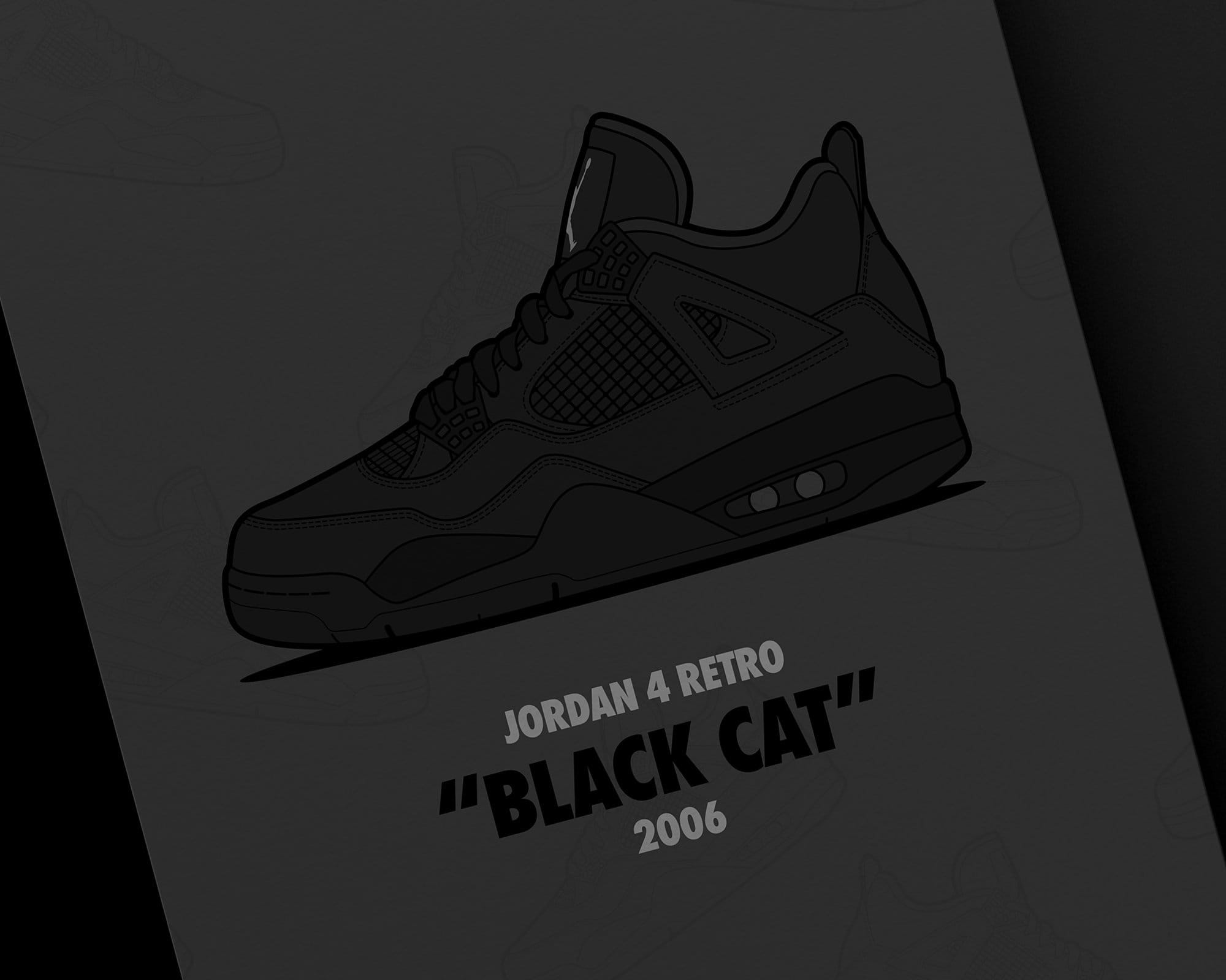 Air jordan 4 black cat for sale deals