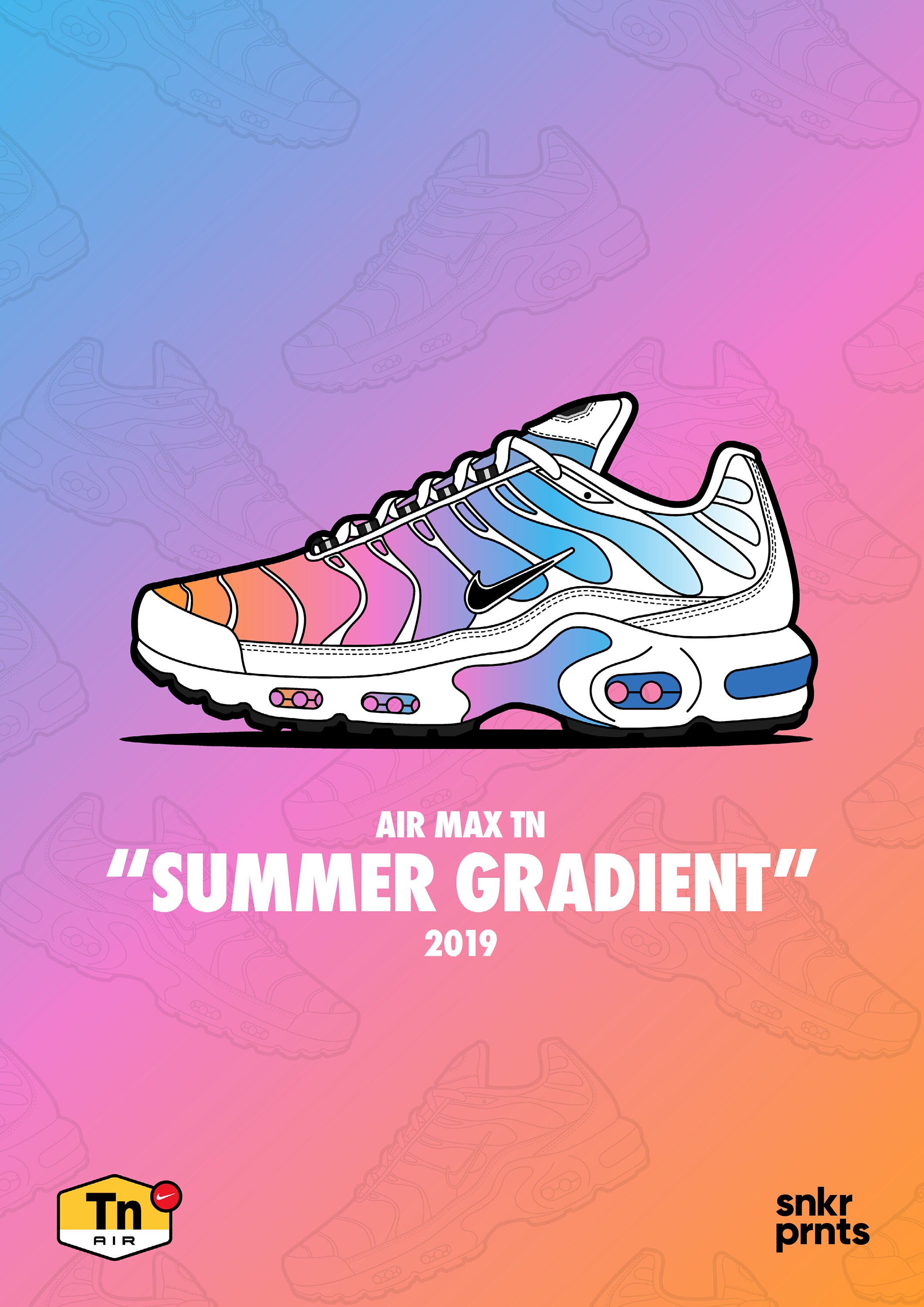Air Max TN 'summer Gradient' Print - Etsy Australia