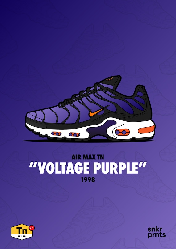 Air Max TN Estampado Voltage Purple Etsy Mexico