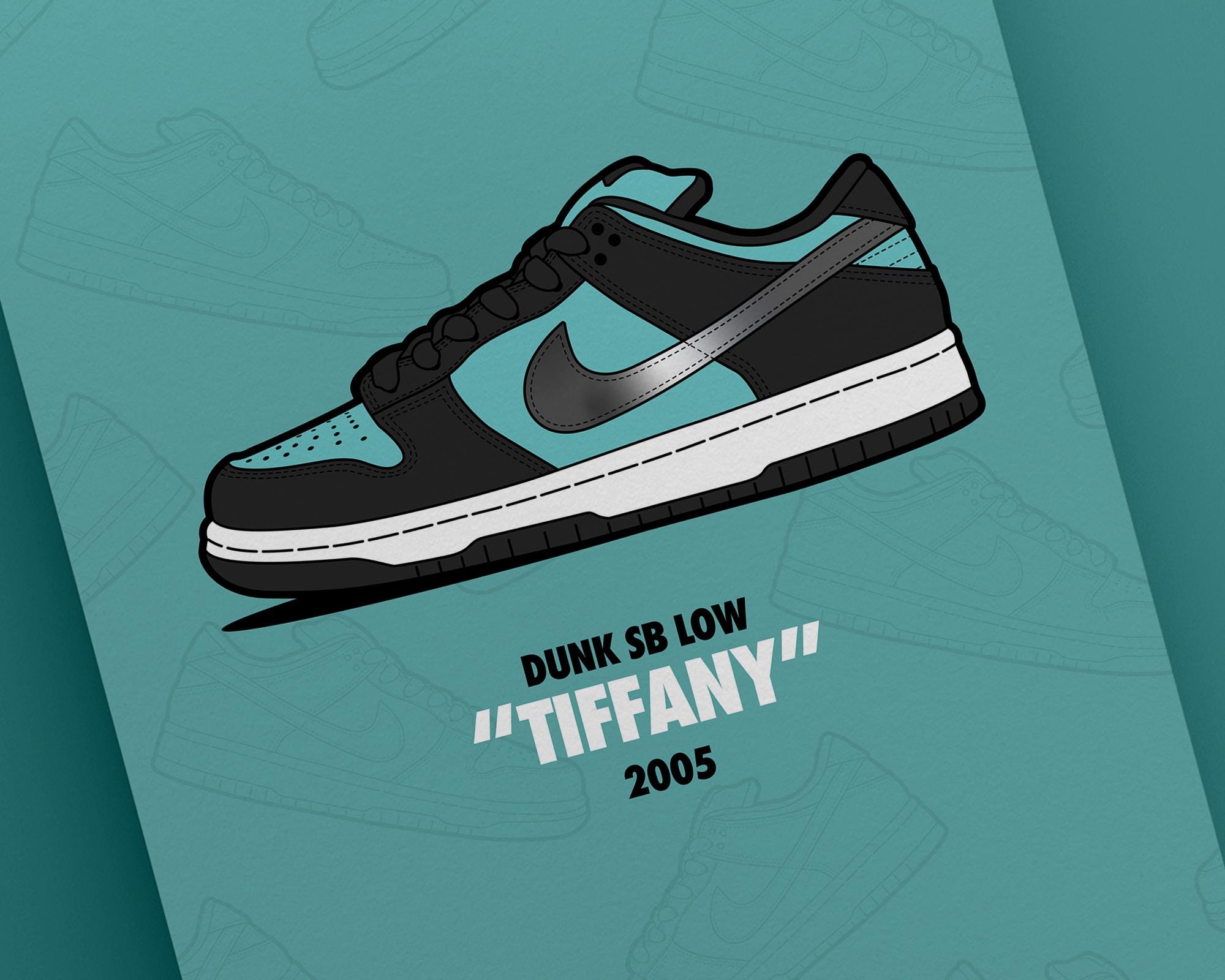 Dunk SB tiffany Print Etsy