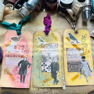 Tim Holtz Mixed Media Junk Journal Ephemera Altered Tags