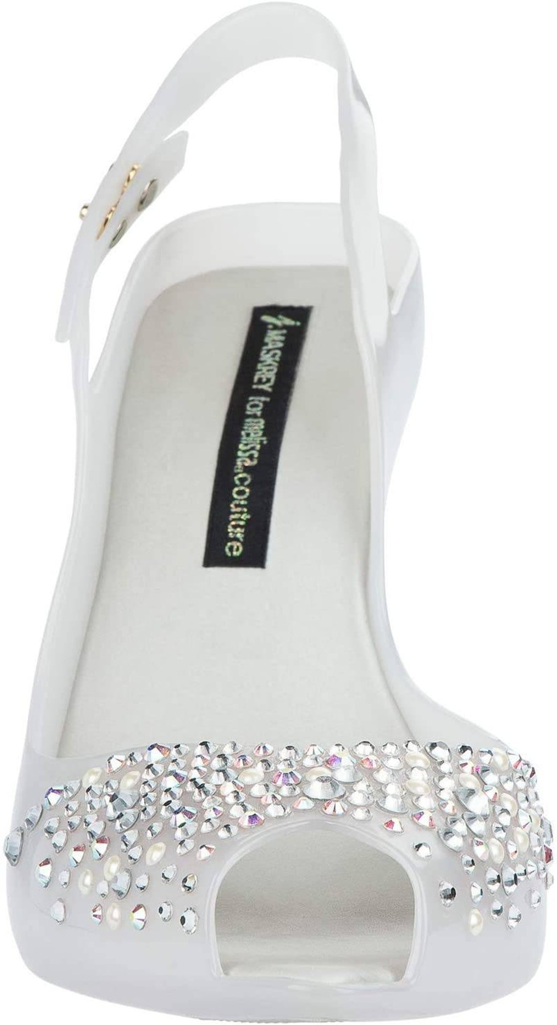 Melissa x Swarovski J Maskrey Grey with Crystals Wedding Shoes | Etsy