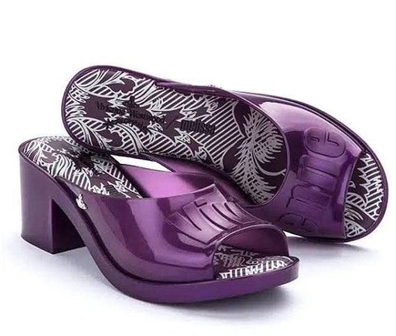 Scarpe Calzature bambina Scarpe con tacco Vivienne Westwood Anglomania Melissa Initial Mule Viola 