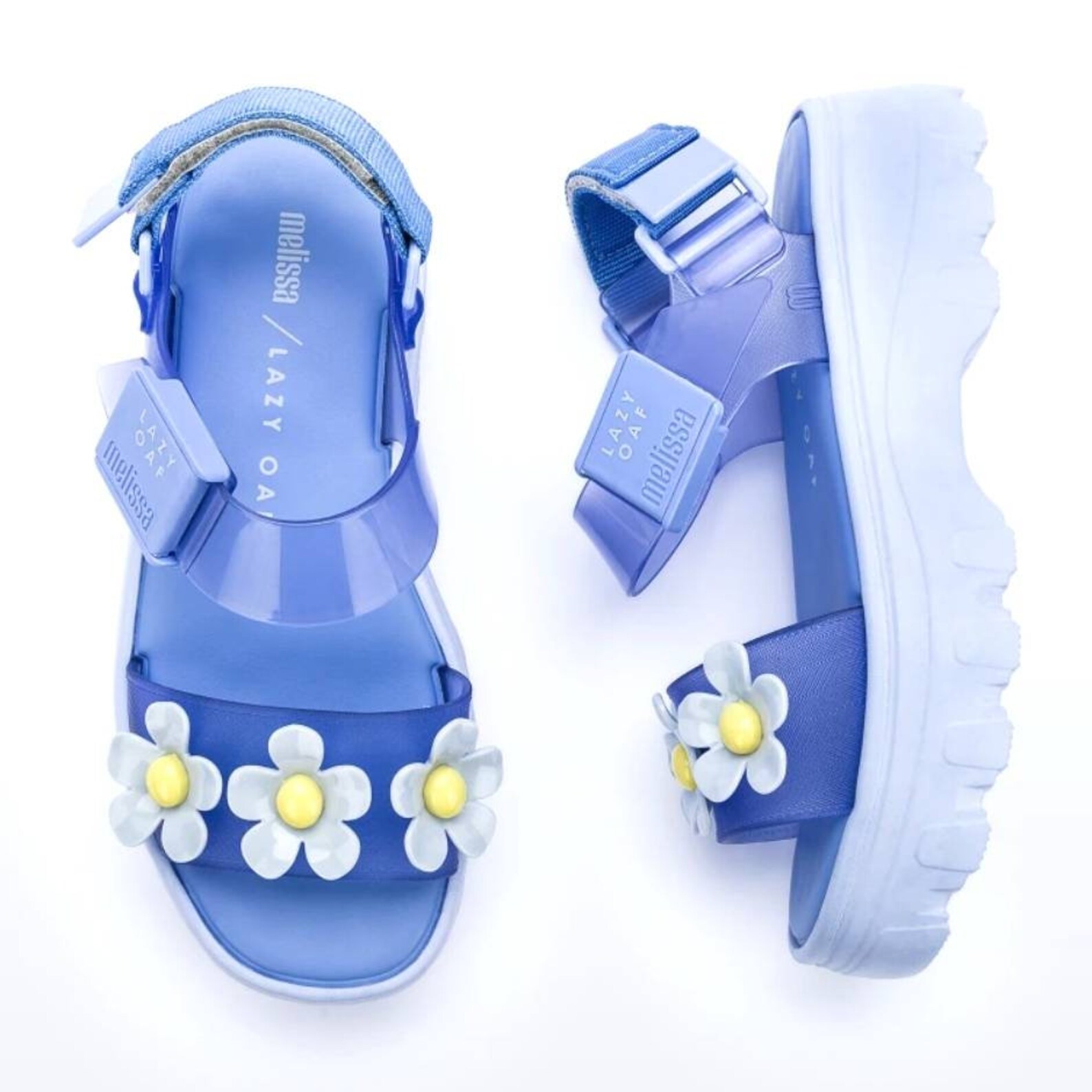 Melissa Kick Off Sandal Lazy Oaf Blue | Etsy