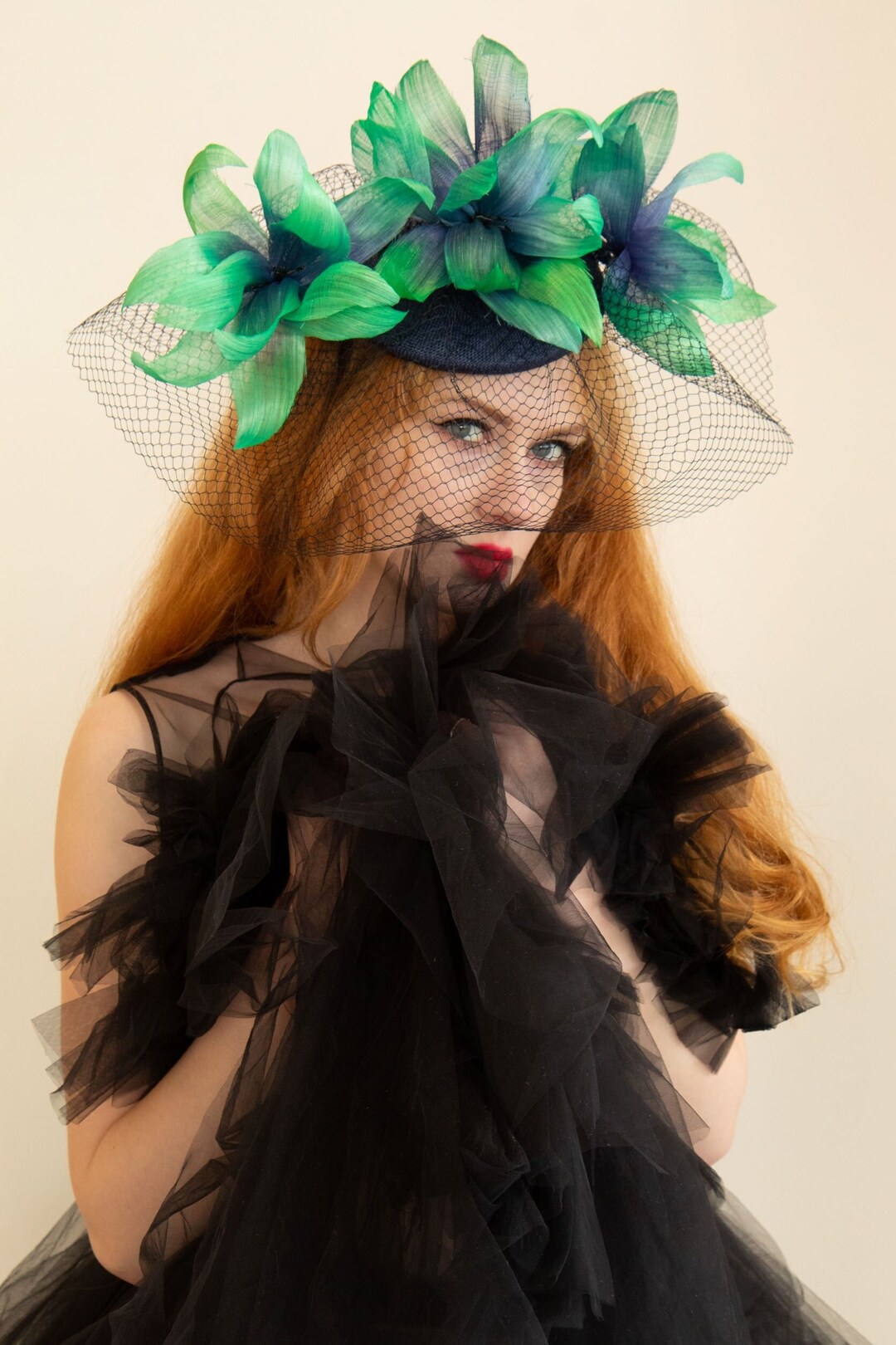 Handpainted Silk Floral Fascinator / Hatinator - Etsy