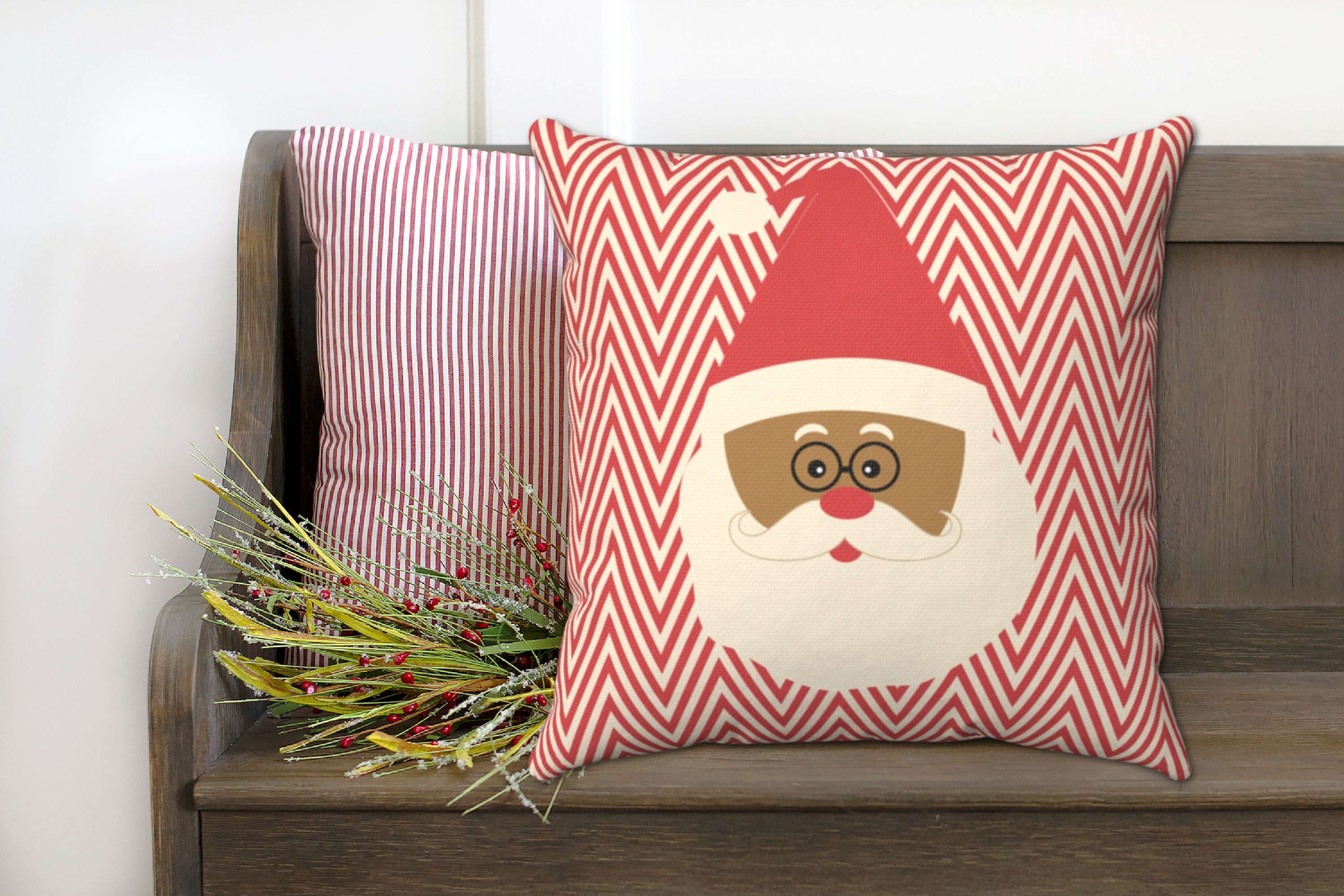 Santa Christmas Pillow with Insert – Ankit