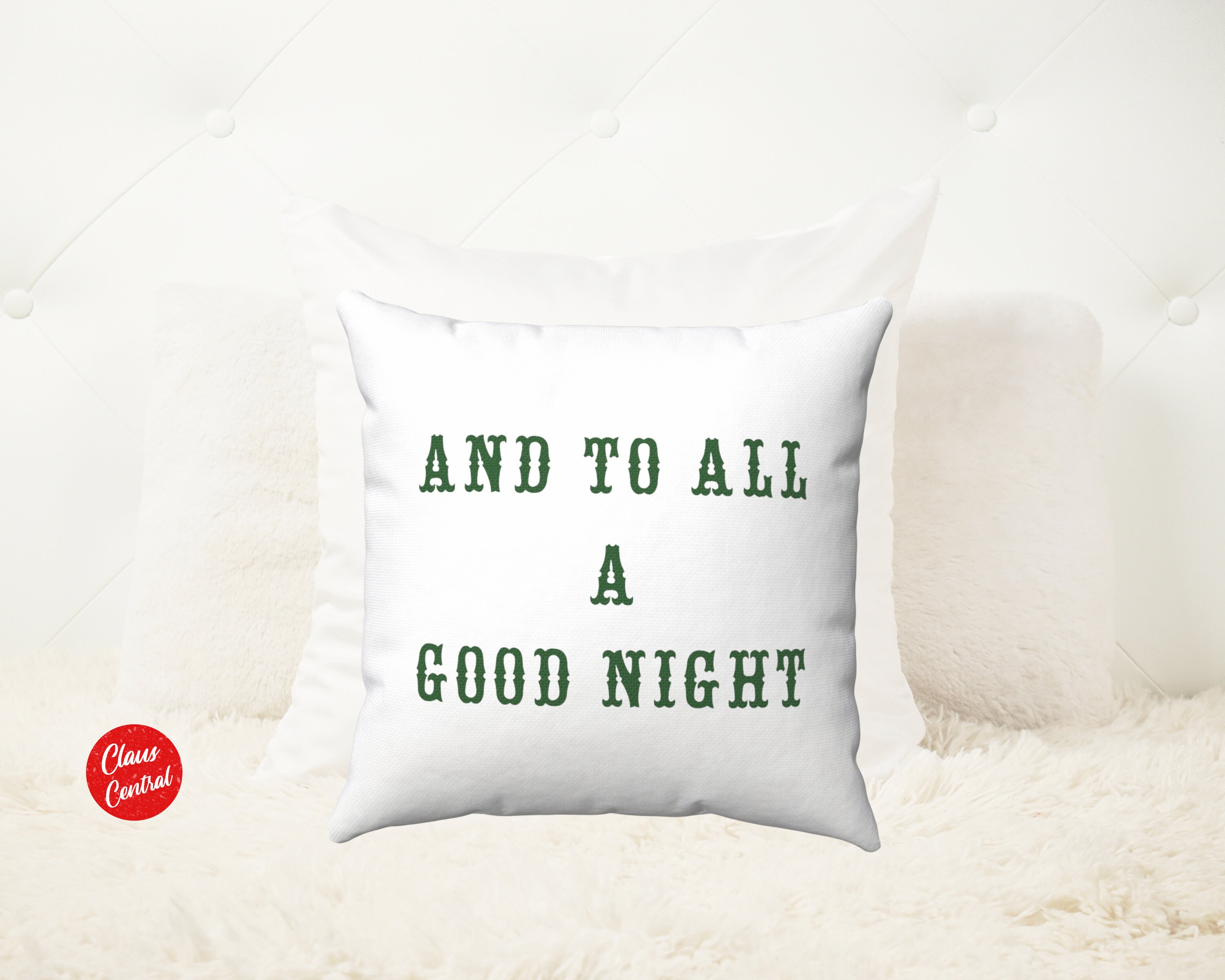 AND TO ALL A Good Night Pillow Cover Christmas Pillow Etsy