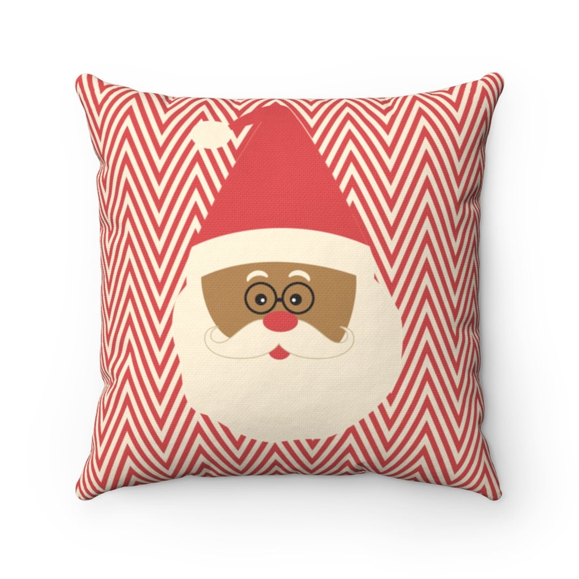 SANTA CLAUS Pillow Cover Christmas Pillow African American Etsy